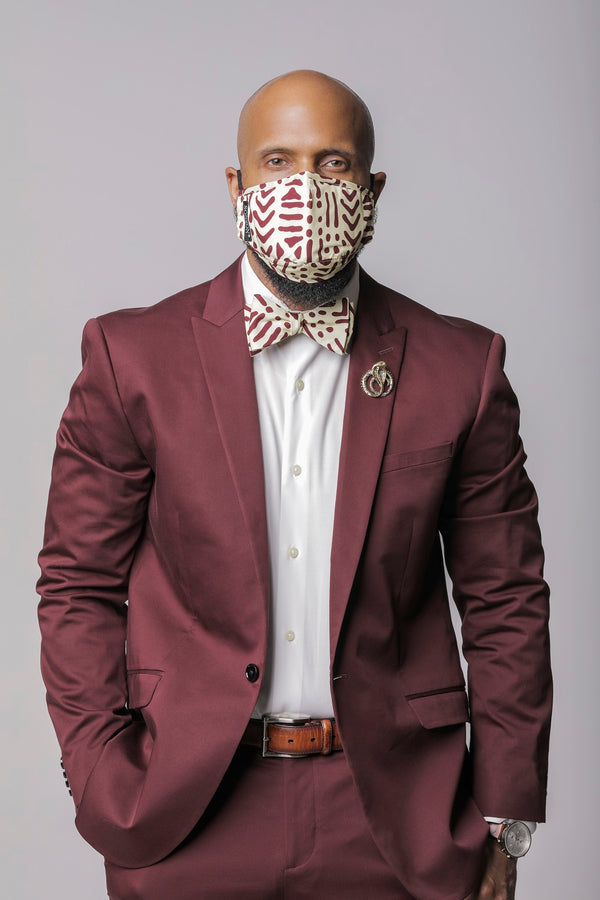 Bamana Mask and Bow Tie Set