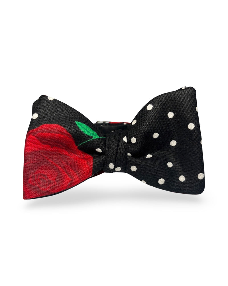 Dots and Roses Bow Tie