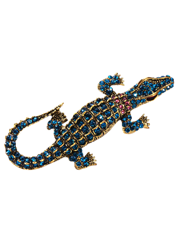 Shops alligator brooch