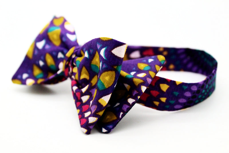Purple Rain African Print Bow Tie - SONSON®