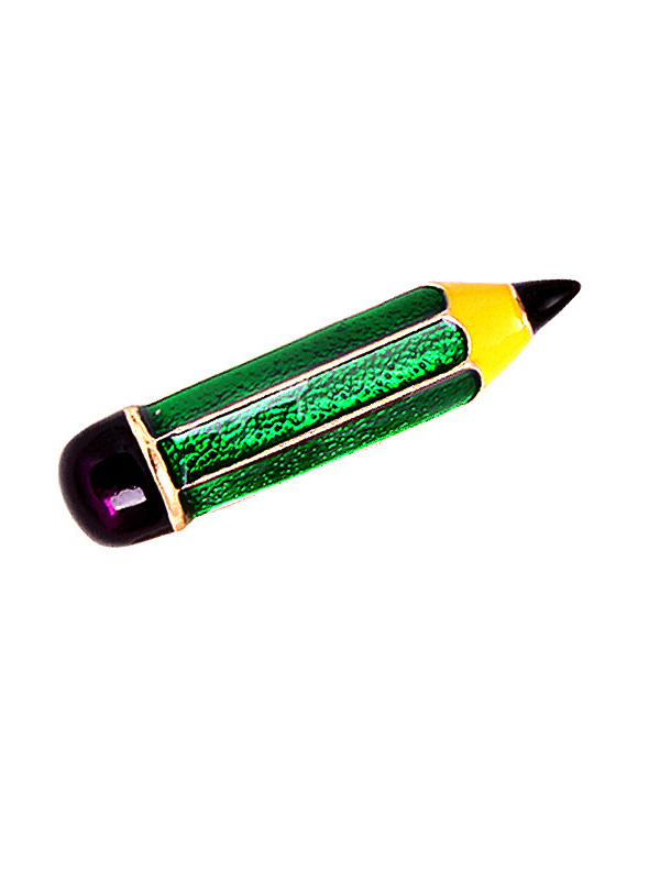 Green Pencil Lapel Pin