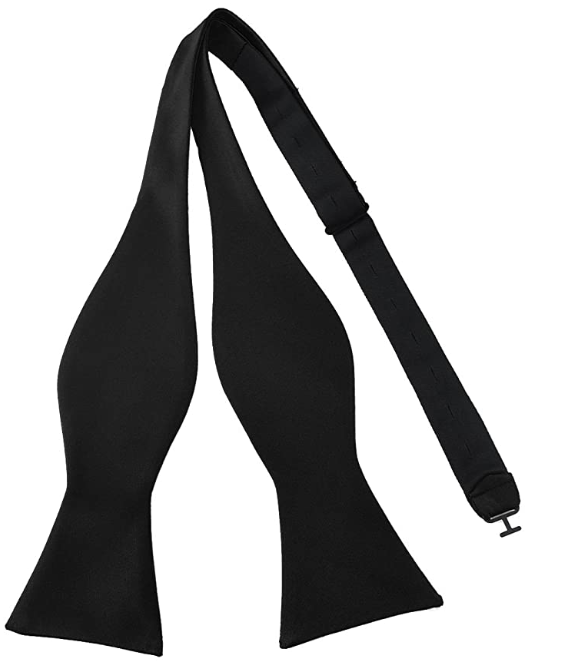 Black Silk Free Style Bow Tie - SONSON®